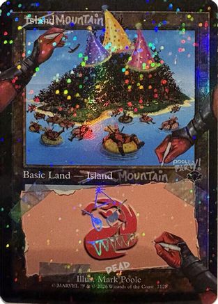 Mountain (SLD-7128) (Pool Party Foil) [Secret Lair Drop Series] Foil