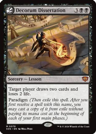Decorum Dissertation (PPSOS-078) [Promo Pack: Secrets of Strixhaven] Foil