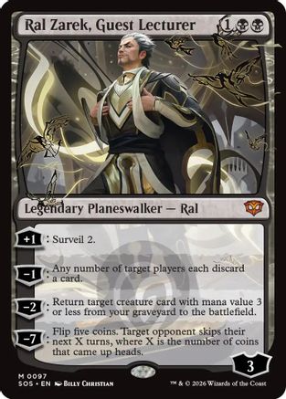 Ral Zarek, Guest Lecturer (PPSOS-097) [Promo Pack: Secrets of Strixhaven] Foil