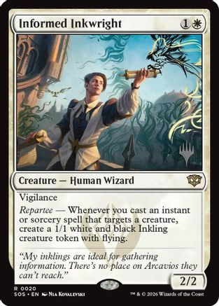 Informed Inkwright (PPSOS-020) [Promo Pack: Secrets of Strixhaven]