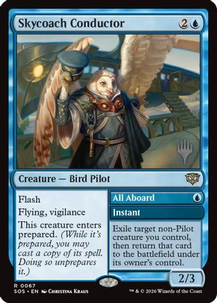 Skycoach Conductor (PPSOS-067) [Promo Pack: Secrets of Strixhaven]