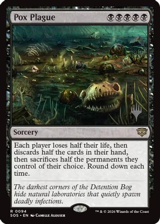 Pox Plague (PPSOS-094) [Promo Pack: Secrets of Strixhaven] Foil