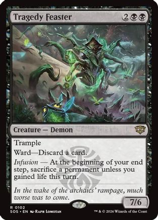 Tragedy Feaster (PPSOS-102) [Promo Pack: Secrets of Strixhaven] Foil