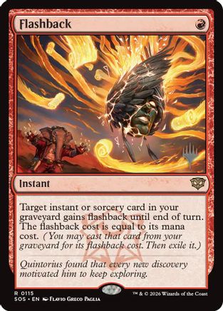 Flashback (PPSOS-115) [Promo Pack: Secrets of Strixhaven] Foil
