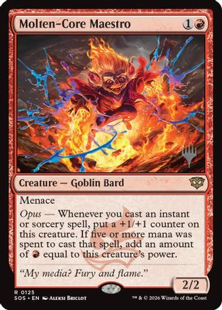 Molten-Core Maestro (PPSOS-125) [Promo Pack: Secrets of Strixhaven]