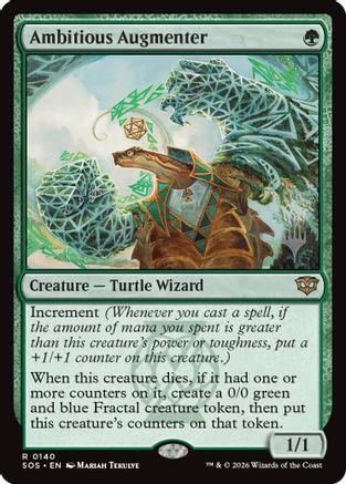 Ambitious Augmenter (PPSOS-140) [Promo Pack: Secrets of Strixhaven] Foil