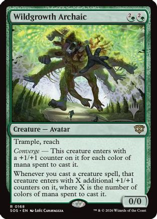 Wildgrowth Archaic (PPSOS-168) [Promo Pack: Secrets of Strixhaven] Foil