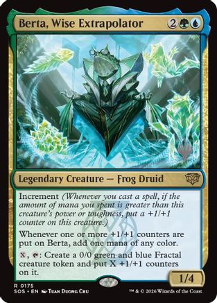 Berta, Wise Extrapolator (PPSOS-175) [Promo Pack: Secrets of Strixhaven]