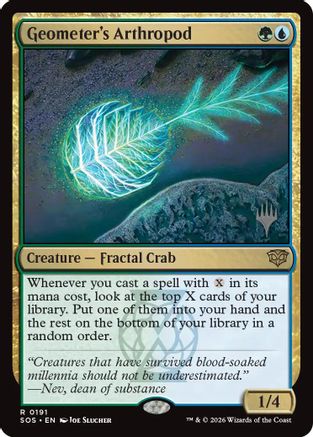 Geometer's Arthropod (PPSOS-191) [Promo Pack: Secrets of Strixhaven] Foil