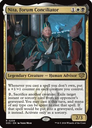 Nita, Forum Conciliator (PPSOS-206) [Promo Pack: Secrets of Strixhaven] Foil