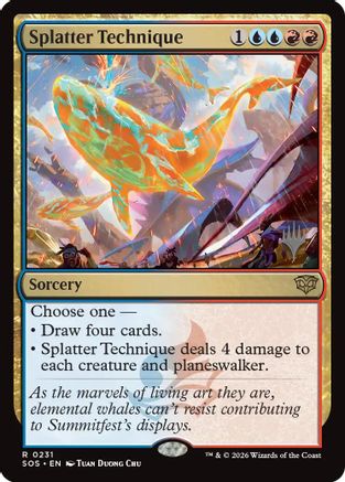 Splatter Technique (PPSOS-231) [Promo Pack: Secrets of Strixhaven] Foil