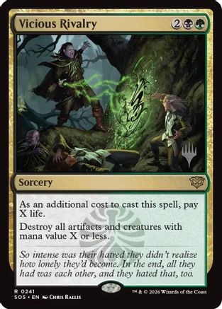 Vicious Rivalry (PPSOS-241) [Promo Pack: Secrets of Strixhaven] Foil
