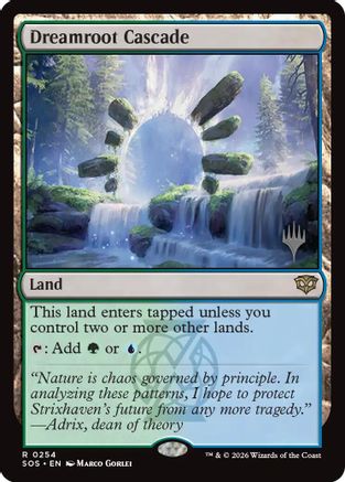 Dreamroot Cascade (PPSOS-254) [Promo Pack: Secrets of Strixhaven] Foil