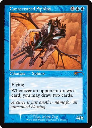 Consecrated Sphinx (Retro Frame) (MFP-001) [MagicFest Cards] Foil