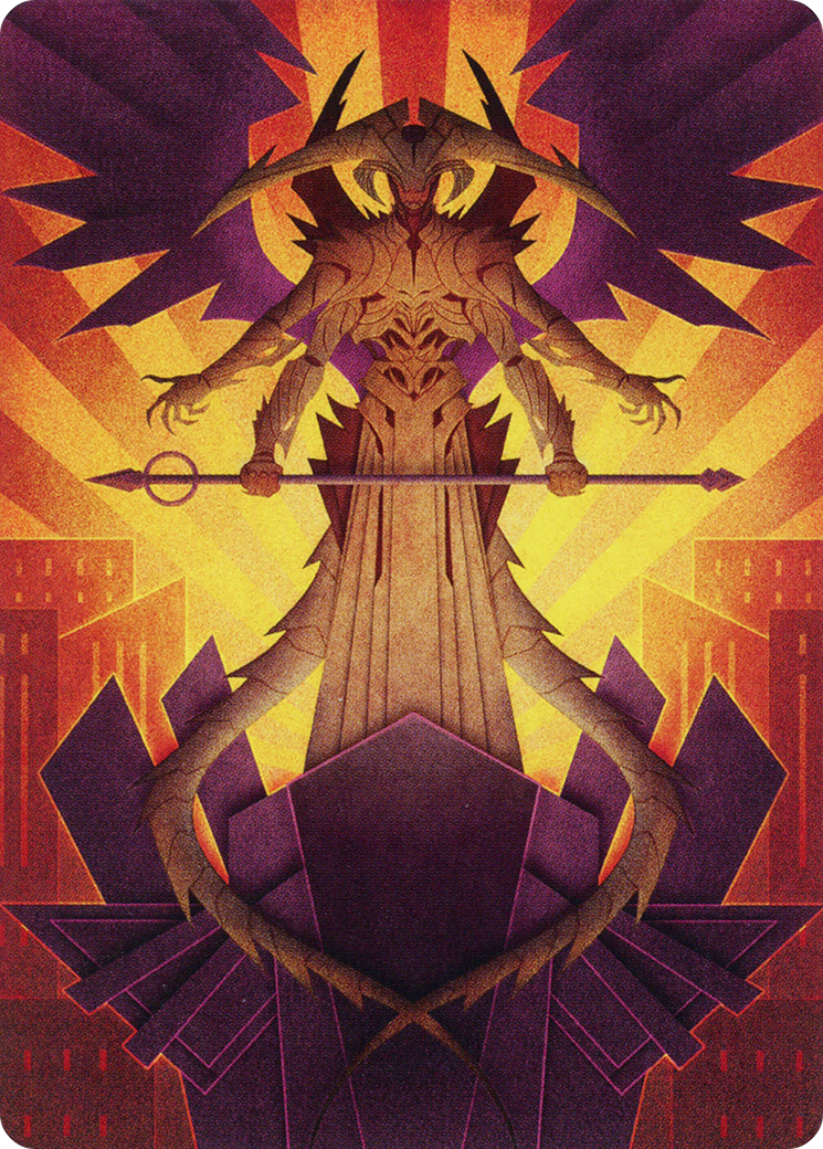 Atraxa, Praetors' Voice // Atraxa, Praetors' Voice (AMOM-077) (Borderless) [March of the Machine Art Series] Foil