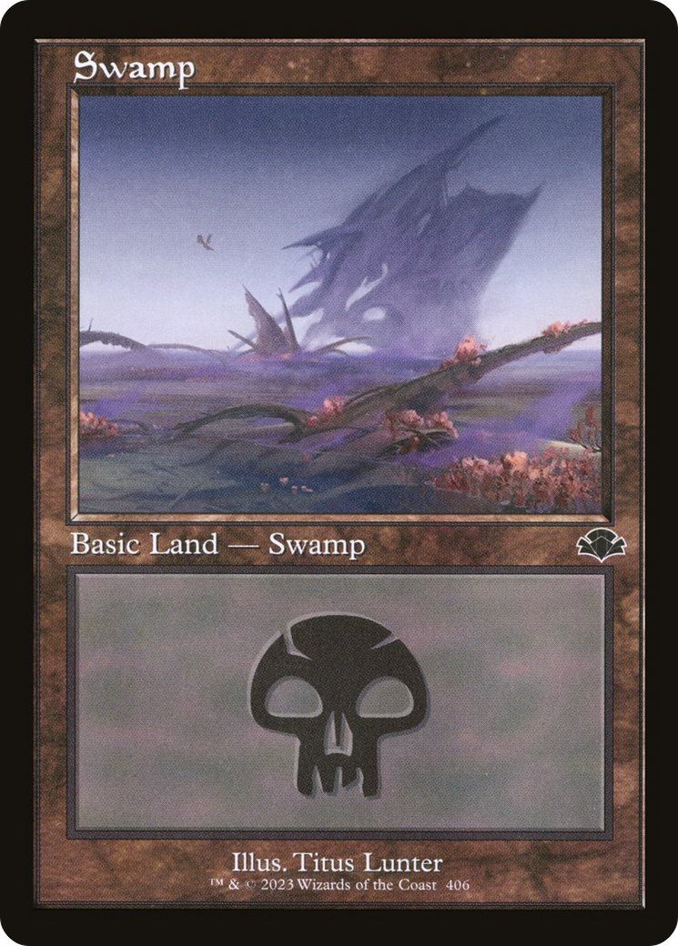 Swamp (DMR-406) (Retro Frame) [Dominaria Remastered] Foil