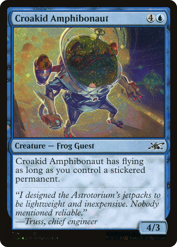 Croakid Amphibonaut (Galaxy Foil) (UNF-329) [Unfinity] Foil