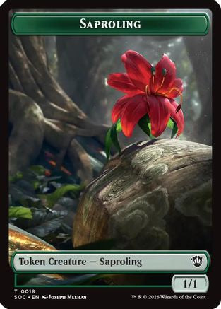 Saproling // Pest (0023) Double-Sided Token (SOC-18 // 23) [Commander: Secrets of Strixhaven]