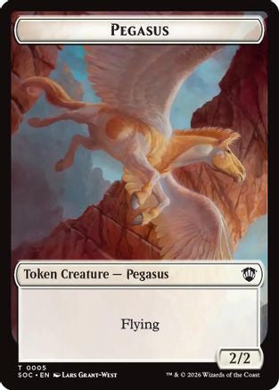 Pegasus // Inkling (0022) Double-Sided Token (SOC-5 // 22) [Commander: Secrets of Strixhaven]