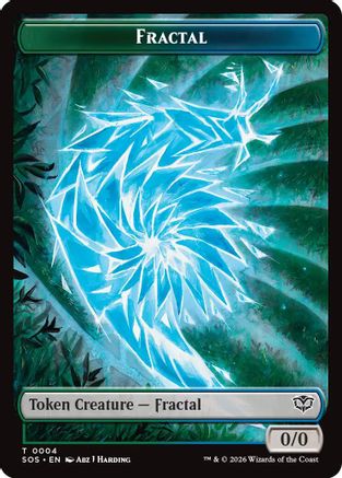 Fractal (0004) // Inkling (006) Double-Sided Token (SOS-4 // 6) [Secrets of Strixhaven]