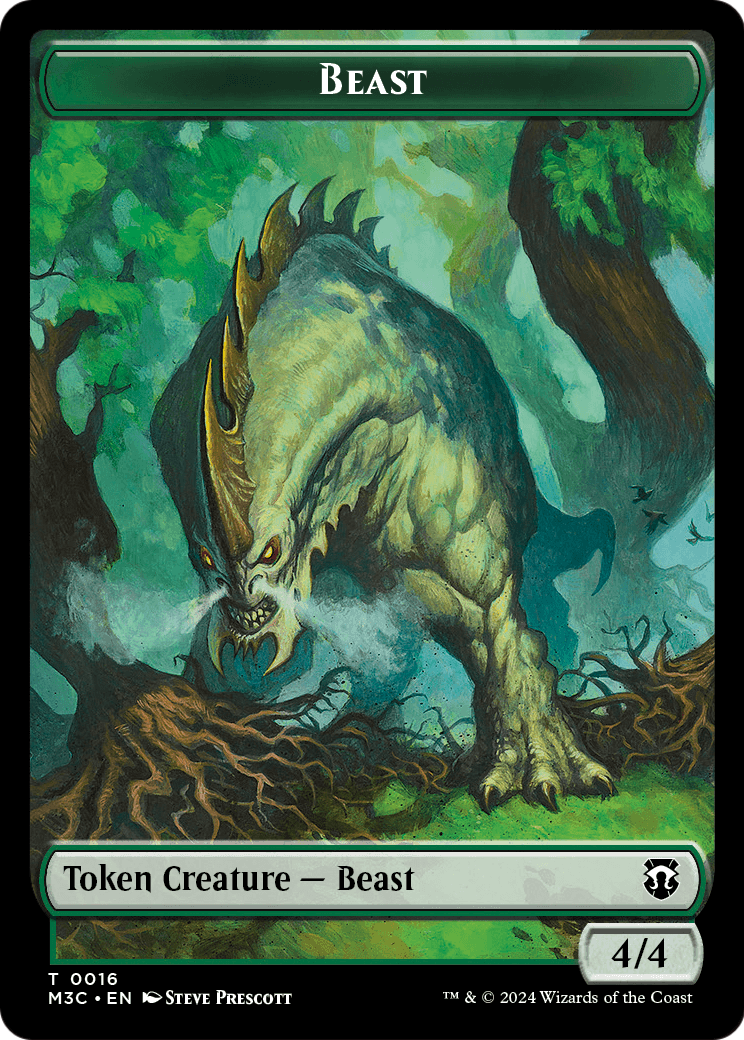 Beast (TM3C-016) [Modern Horizons 3 Commander Tokens] Foil