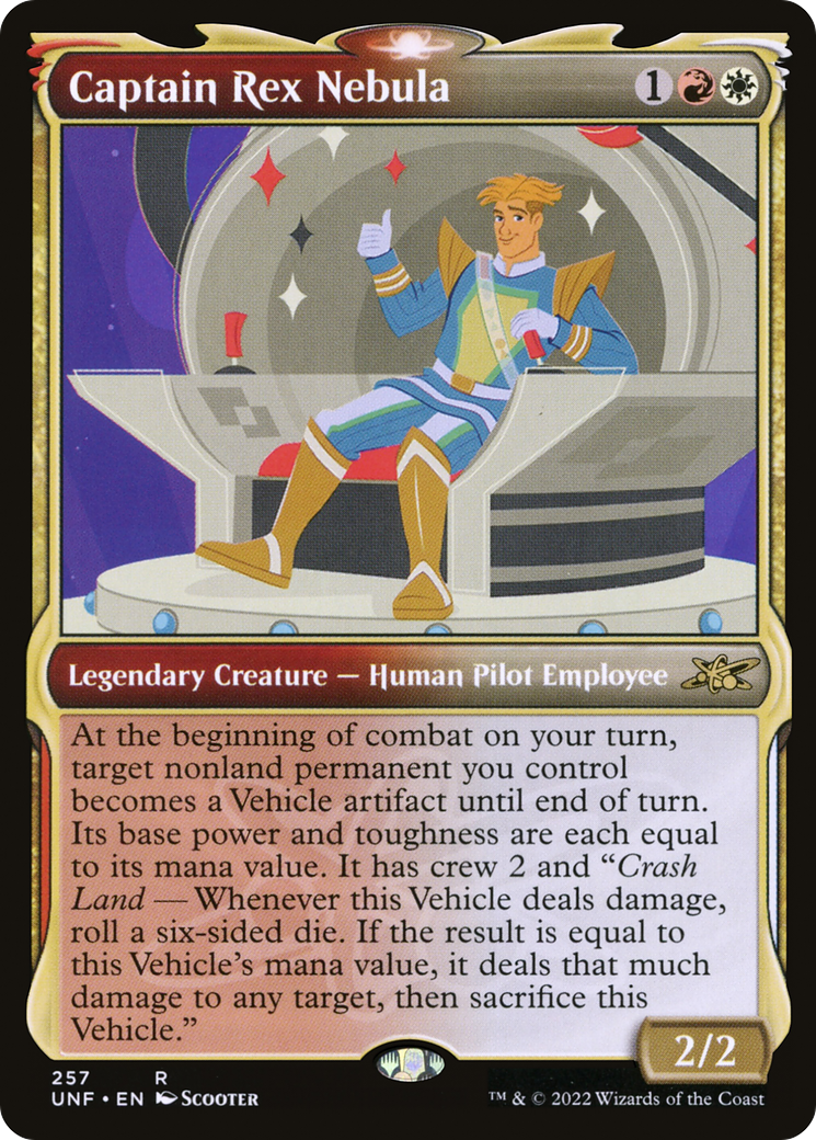 Captain Rex Nebula (Showcase) (UNF-257) [Unfinity] Foil