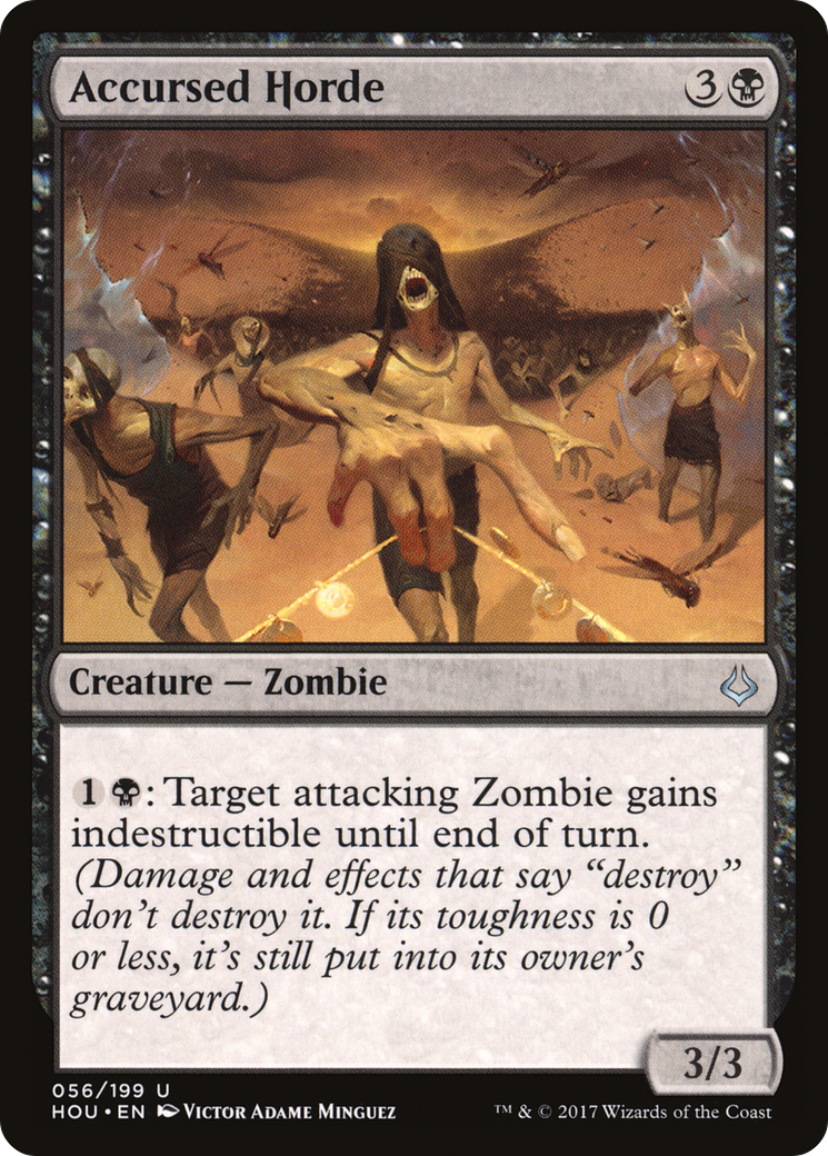 Accursed Horde (HOU-056) [Hour of Devastation] Foil