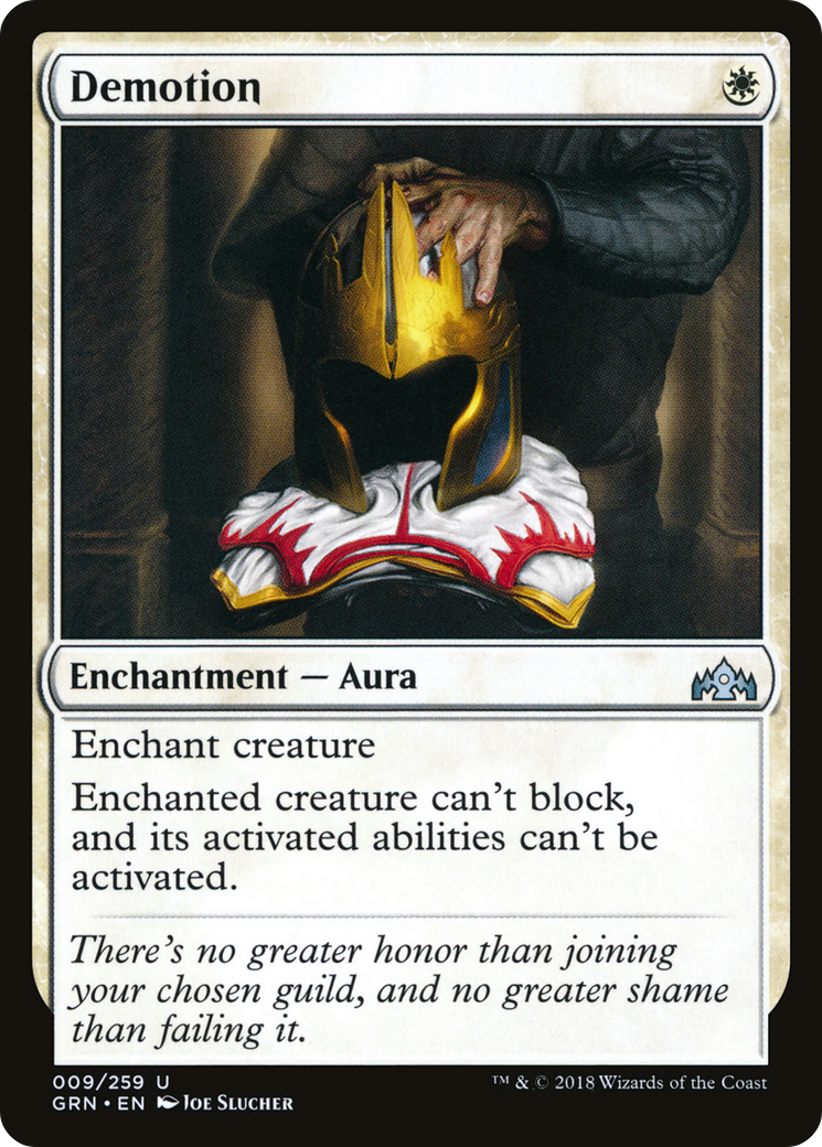 Demotion (GRN-009) [Guilds of Ravnica] Foil