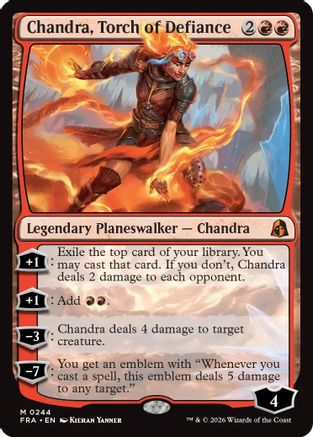 Chandra, Torch of Defiance (244) [Reality Fracture] Foil