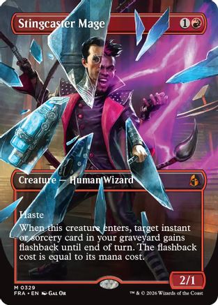 Stingcaster Mage (Borderless) (329) [Reality Fracture]