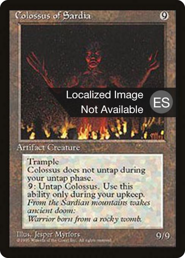 Colossus of Sardia [Fourth Edition Foreign Black Border]
