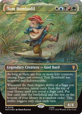 Tom Bombadil (Borderless) (Surge Foil) (HOC-078) [The Hobbit] Foil