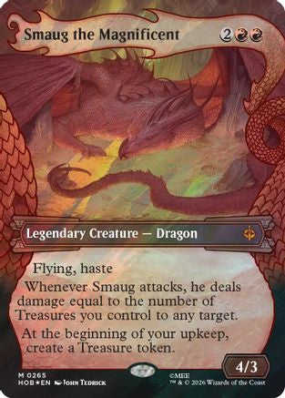 Smaug the Magnificent (Showcase) (Surge Foil) (HOB-265) [The Hobbit] Foil
