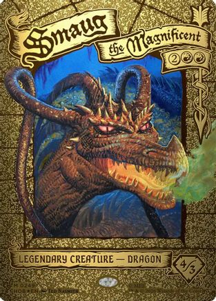 Smaug the Magnificent (Borderless) (HOB-249) [The Hobbit] Foil