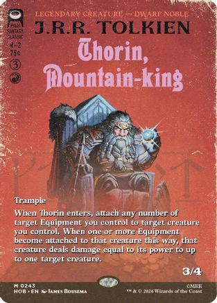 Thorin, Mountain-king (Borderless) (HOB-243) [The Hobbit]