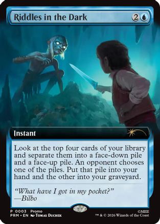 Riddles in the Dark (Extended Art) (PRM-003) [Promo Pack: The Hobbit] Foil