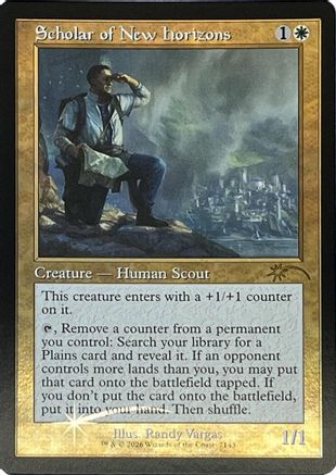 Scholar of New Horizons (Retro Frame) (SLD-7143) [Secret Lair Drop Series] Foil