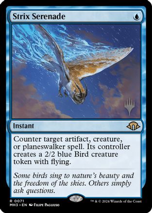 Strix Serenade (PPSOS-071) [Promo Pack: Secrets of Strixhaven] Foil