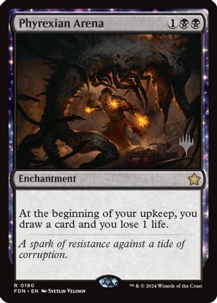 Phyrexian Arena (PPSOS-180) [Promo Pack: Secrets of Strixhaven] Foil