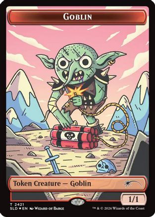 Goblin Token (SLD-2421) [Secret Lair Drop Series] Foil