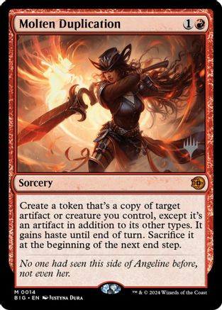 Molten Duplication (PPSOS-014) [Promo Pack: Secrets of Strixhaven] Foil
