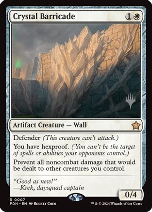 Crystal Barricade (PPSOS-007) [Promo Pack: Secrets of Strixhaven]