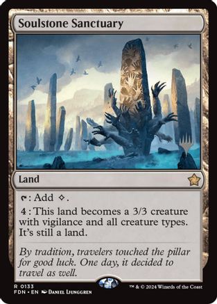 Soulstone Sanctuary (PPSOS-133) [Promo Pack: Secrets of Strixhaven] Foil