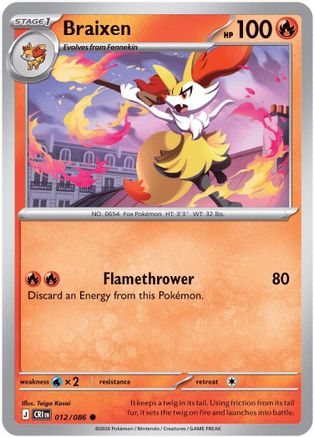 Braixen (012) [ME04 Chaos Rising] - Common