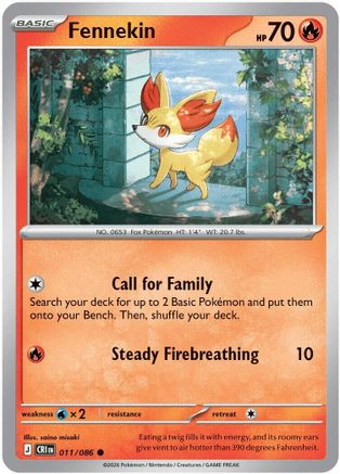 Fennekin (011) [ME04 Chaos Rising] - Common