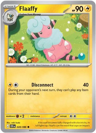 Flaaffy (028) [ME04 Chaos Rising] Reverse Holofoil - Common