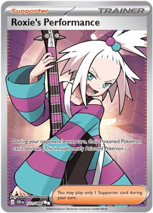 Roxie's Performance (112/086) [ME04 Chaos Rising] Holofoil - Ultra Rare
