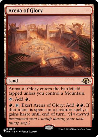 Arena of Glory (LIST-215) [The List Reprints]