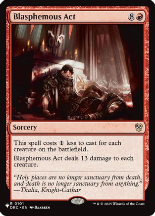 Blasphemous Act (DRC) (LIST-101) [The List Reprints]