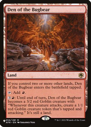 Den of the Bugbear (LIST-254) [The List Reprints]